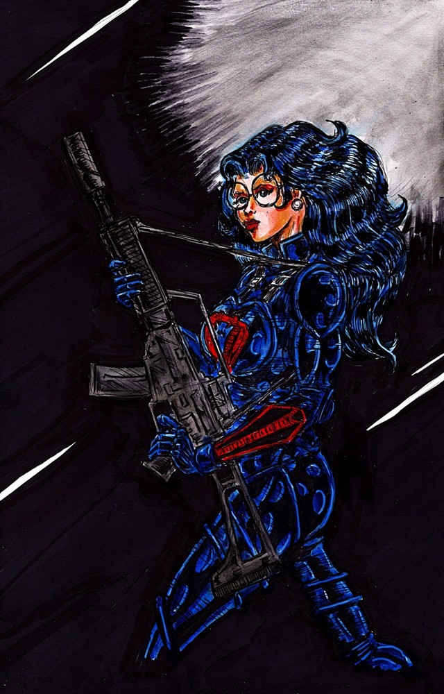 Sexy Baroness _gi joe-3_11X17-pin-up-__ Cobra_ GI JOE
