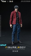 VTOYS X BMS 1:12 Male Anime Flexible Doll 6″ Action Figure Jointed Body w/ Head
