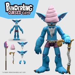 Plunderlings Plunderlong Cursed Cayo Action Figure 1/12 Scale Blue
