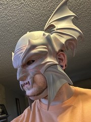 Darkclaw (Batman/wolverine) Helmet 3d print Printed sanded And Unpainted 23.5 In