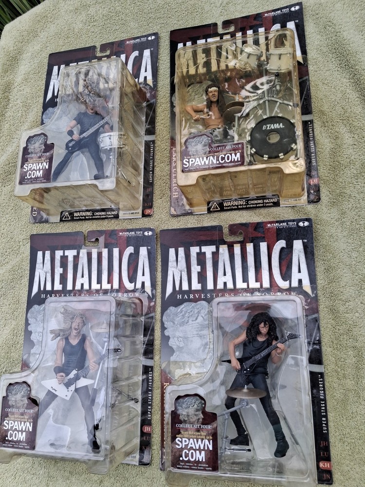 McFarlane Toys Metallica Harvesters of Sorrow All 4 Figures Complete Set