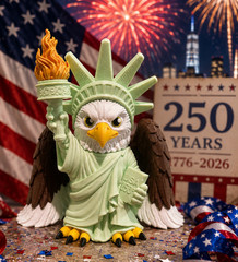 American Eagle Statue of Liberty Figurine America 250th Anniversary
