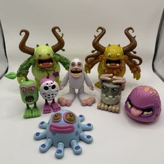 My Singing Monsters Action figures Lot Of 8 & Decorations Lot Of 8 (Working)