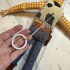 Vintage Disney Woody Doll Pixar Thinkway Toy Story 16” Not Working 1995