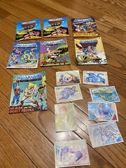 Lot of (7) He-Man MOTU Mini Comics 1980s Masters of the Universe 8 Panini Sticke