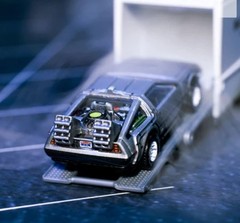 Back to the Future Time Machine SDCC Exclusive 40th Anniversary Hot Wheels Set