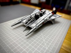 Buck Rogers Thunderfighter Starfighter Model 11in. (CHROME)