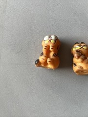 Vintage Garfield Figure Lot PVC Wind Up 80s