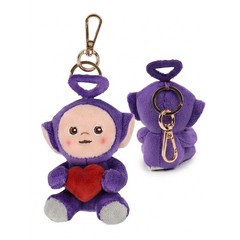 Teletubbies Tinky Winky Heart Plush Keychain 9cm Authentic Licensed Bag Charm