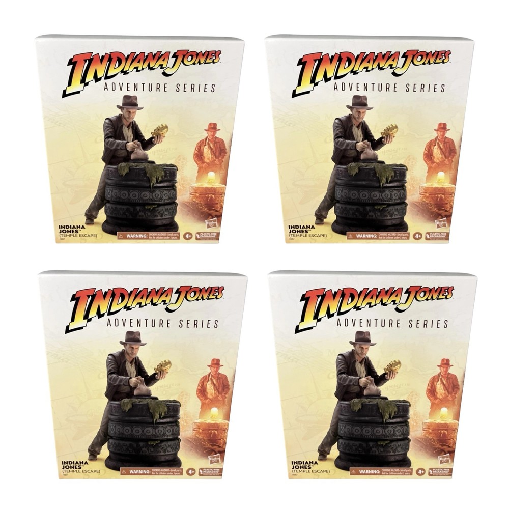 Indiana Jones Adventure Series Temple Escape Figure Set Lot of 4 Wholesale