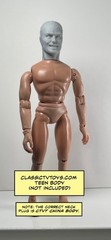 Star Boy Custom Action Figure Head 1:9 or 1:6 Mego