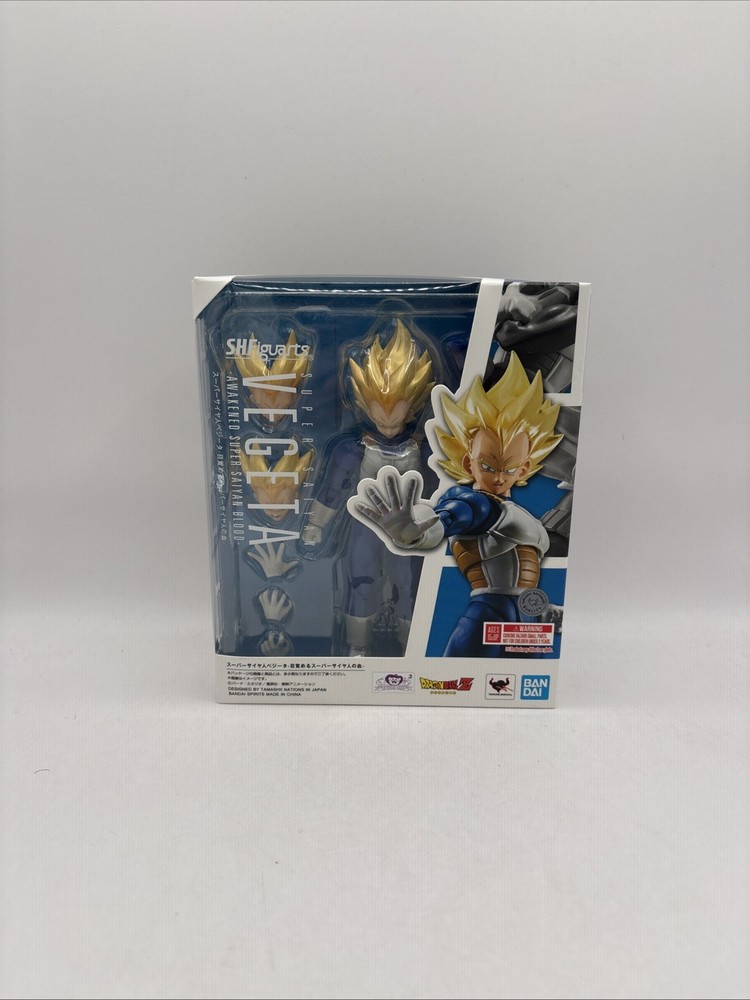 Bandai Dragon Ball Z Super Saiyan Vegeta 5.3 in Action Figure – BAS64186 Sealed