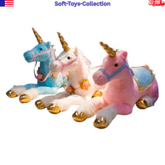 85cm Giant Unicorn Plush Toy Soft Stuffed Animal Kids Gift