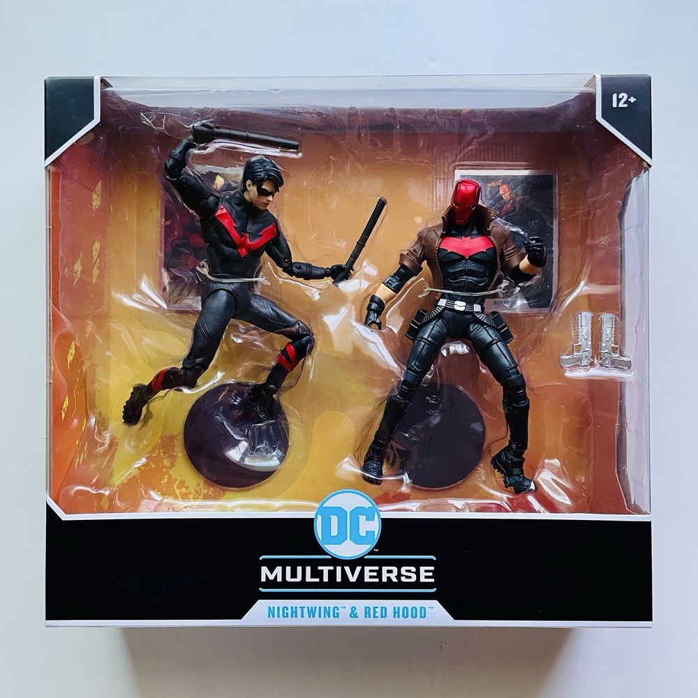 (2020) McFarlane: DC Multiverse Nightwing vs Red Hood 2-Pack Factory Sealed NIB