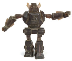 Vintage Bend-A-Bots Fighting Robot Warrior Bang Bongg Bendable Marty Toys 1985