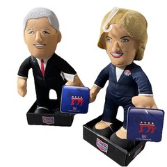 Bleacher Creatures Historical Figures Bill & Hillary Clinton 10″ Plush BRAND NEW