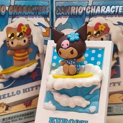 Miniso Sanrio Summer Surf Series Magnetic Fridge Magnet Confirmed Blind Box