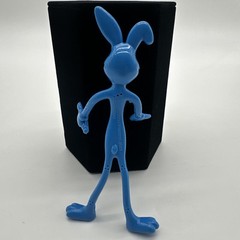 Target Blue Bunny Figure Toy Bendy Arms RARE Discontinued…115