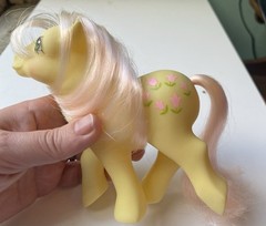 Vintage 1984 Hasbro My Little Pony G1 Posey Earth Pony Tulips. Pink Hair!!! RARE