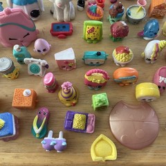 Shopkins Lot of Over 125 Pieces and Figures Preowned Replacements Complete Yours