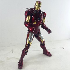 Marvel Avengers Iron Man Mark 7 MK7 Ironman Toy LED Light Action Figure Model