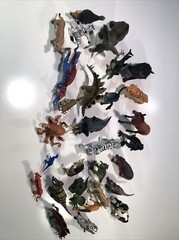 Lot 29 Assorted Hard Plastic Dino Farm Zoo Animal Figures Toys Action Figures