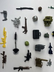 💥GI JOE 80s 90s ARAH 30 Piece Weapons Accessories Lot Hasbro LOOK 1 Day Ship!👍