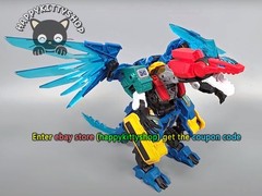 Quantum Heroes Dinoster Guardians Metatron Alpha Dragon Transformer Robot Figure