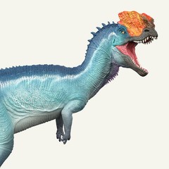 RECUR 1/48 Dilophosaurus Figure PVC Dinosaur Decor Animal Model Adult Gift Toys