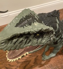 Mattel Jurassic World 41″ Long Apatosaurus And Giganotosarus Dinosaur See Pics