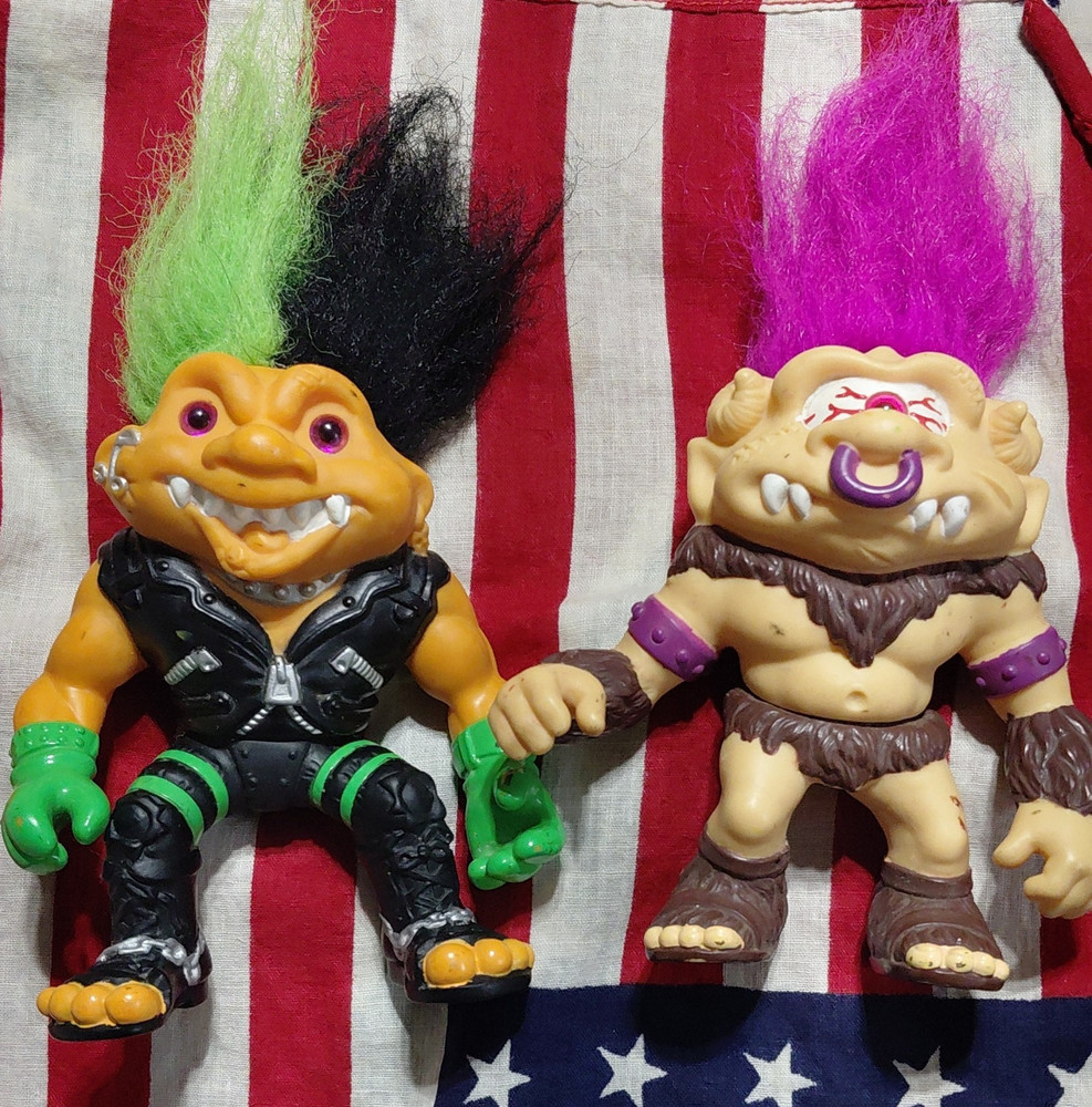 Troll Action Figure Collection Multicolor Hair Fantasy Cartoon TV Character Set