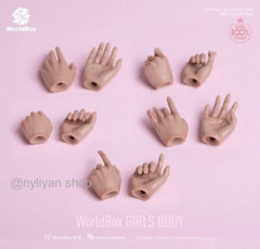 US Worldbox 1/6 AT201/AT202 Pale Suntan Flexible 12”Female Figure Body doll toy