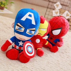 Cartoon Figure Spider-Man Stuffed Toy Plush Doll Red PP Cotton Large-sized Gift