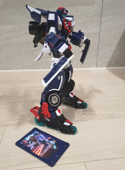 Metal Cardbot S FLASHVECTOR Flash Vector Transforming Robot F1 Formula Car