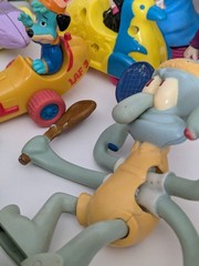 Grab Bag Lot Mini Toy Vinyl Plastic Figures Ornaments Disney Hasbro Rugrats Etc