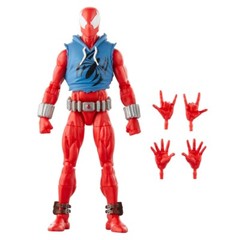 6″ SCARLET SPIDER figure SPIDER-MAN clone MARVEL LEGENDS ben reilly RETRO CARD