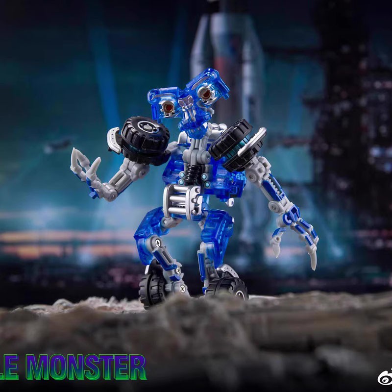 DR.WU MC03T Little Monster Wheelie Trucks MINI Robot Action Figure Toy 8CM