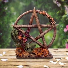 Nemesis Now Season of The Pentagram Figurine, Resin, Gold (Summer), 16.5cm
