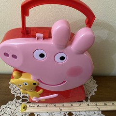 2003 Peppa Pig Plastic Handled Carrying Case, 11” X 9” Jazwares LLC ABD Ltd/Ent.