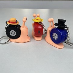 Anime One Piece Den Den Mushi Model Toys Cartoon Luffy Sabo Ace Snail Shaped Pho