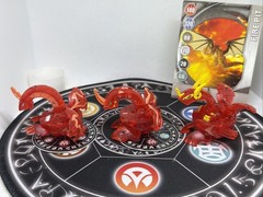 Bakugan Pyrus Translucent Dragonoid Neo Apollonir Dan Set VHTF