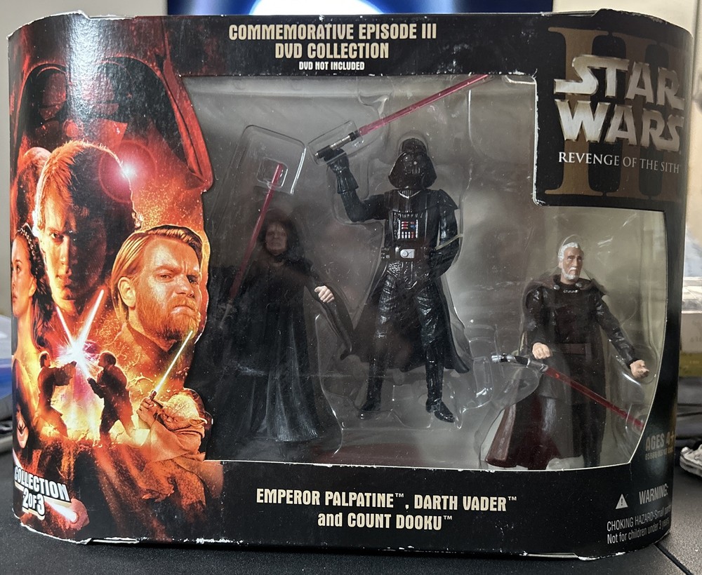 Hasbro Star Wars Commemorative Episode III Collection 2 Of 3 Vader Palpatine +++