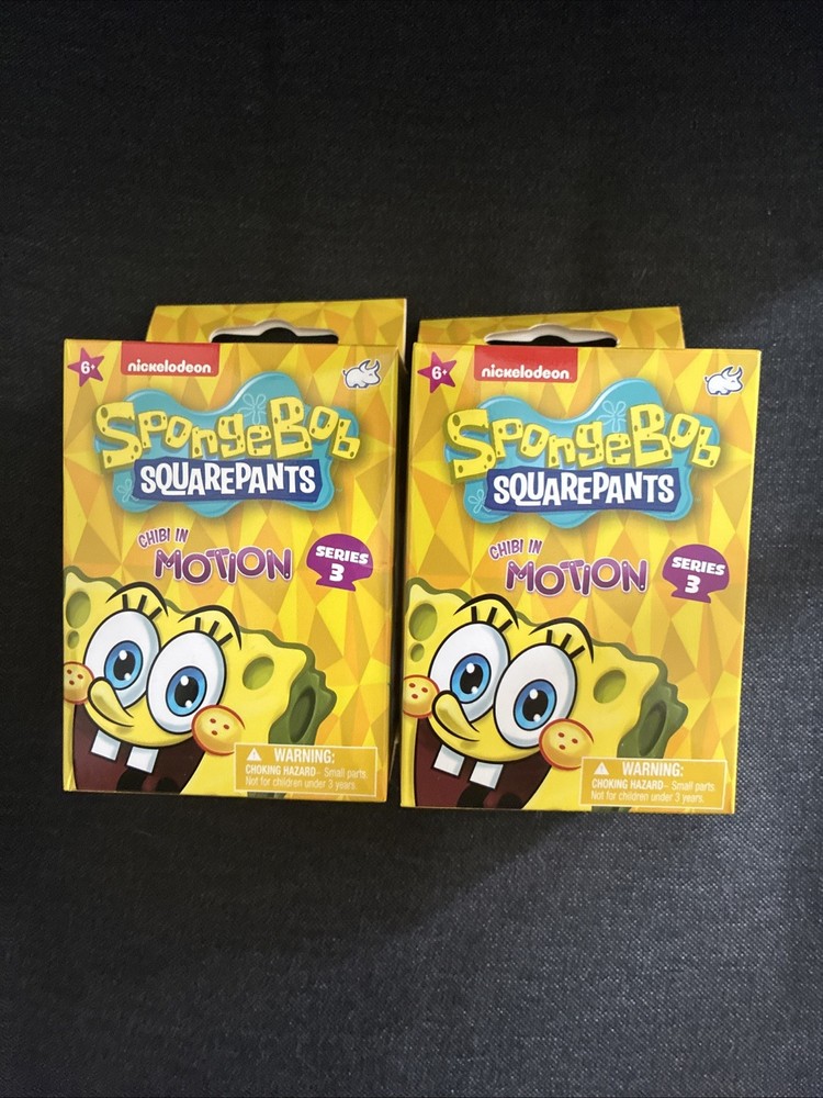 SpongeBob SquarePants Chibi In Motion Series 3 Blind Box- BRAND NEW LOT OF 2