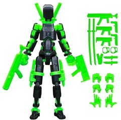 Titan 13 Action Figure Articulated Dummy 13 Robot w/ Weapons & Extra Hands