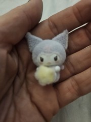 Sanrio Kuromi Fluffy Little Darling Moetch Bean Purple Flocked Miniature Figure