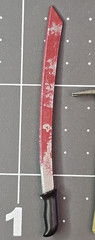 NECA M3GAN 7” scale Action Figure Fodder bloody paper cutter machete & hammer