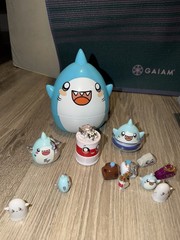 Sharky Lankybox Figure Set Mixed Lot with chocolate Milkymilk and purple rock