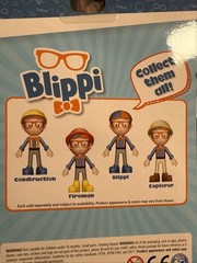 NEW Blippi Bendable Figures Complete Set of 4 Fireman Construction Explorer Toy