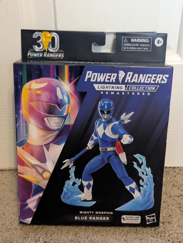 Mighty Morphin Blue Power Ranger 30 Anniversary Lightning Collection Remastered