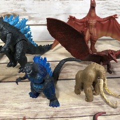Godzilla Action Figures LOT OF 15 TV Movie Monsters Rodan, Many Godzillas